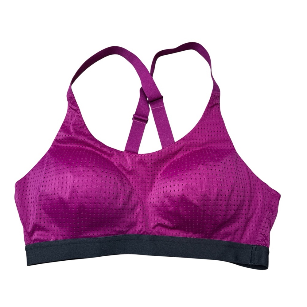 Victoria Sport Magenta & Black Lightweight Sports Bra Size 34B